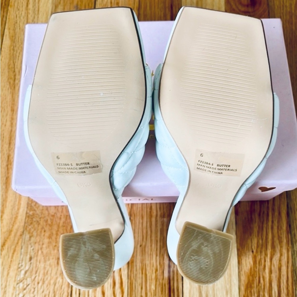 Ego by stassi white Heels womens size 6 - Picture 7 of 7